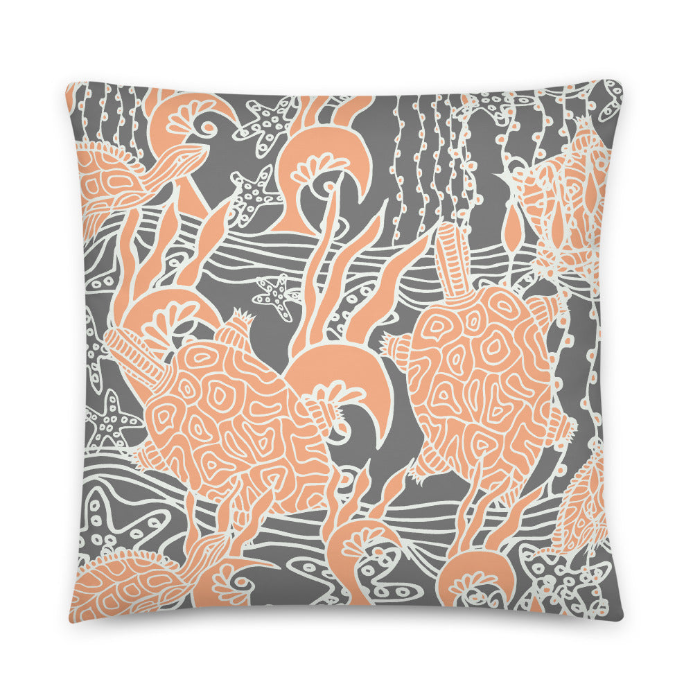 Sea Turtles Indoor Pillow-Geckojoy