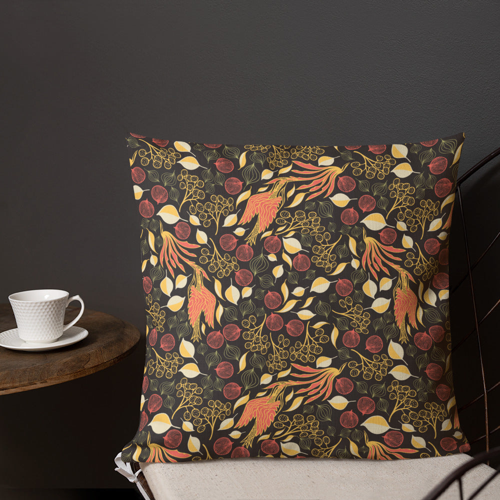 Rare Bird Dark Outdoor Pillow-Geckojoy