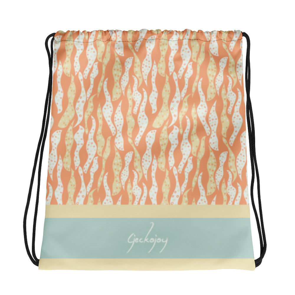 Beach Yogi Drawstring Gym Bag-Geckojoy