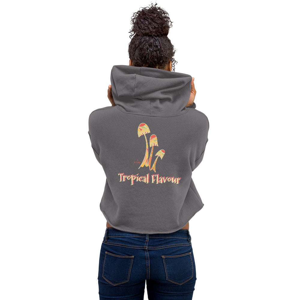 Tropical Beauty Crop Hoodie-Geckojoy