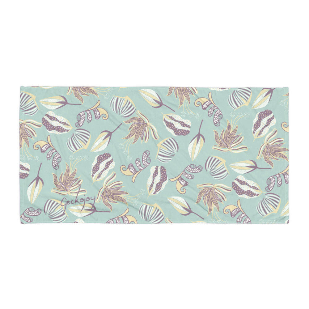 Floating on a Calm Lagoon SG03 - Beach Towel-Geckojoy