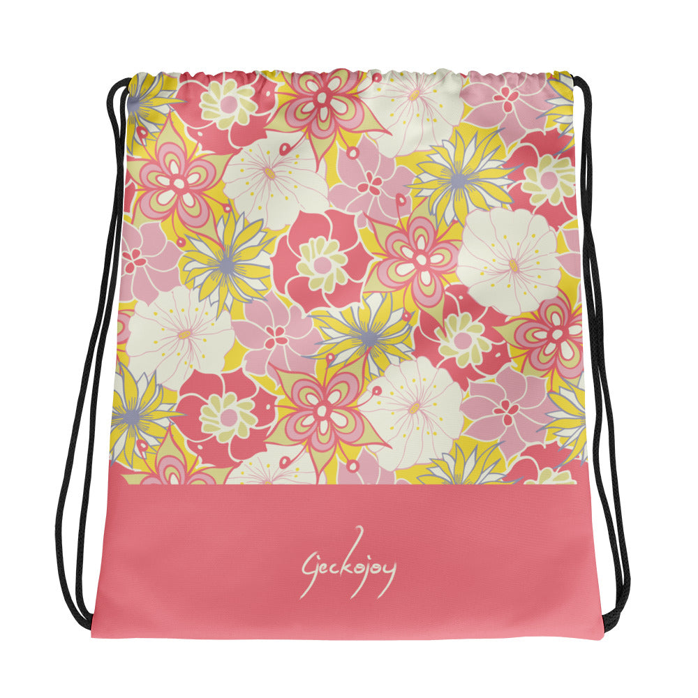 Flower Child Drawstring Bag-Geckojoy