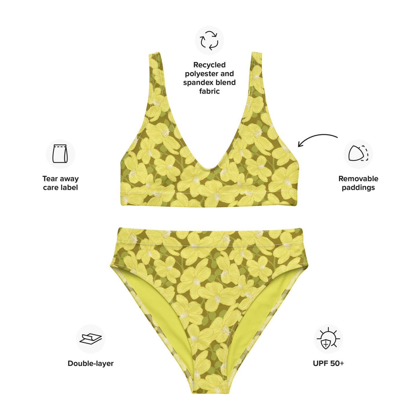 Simpoh Air Recycled high-waisted bikini