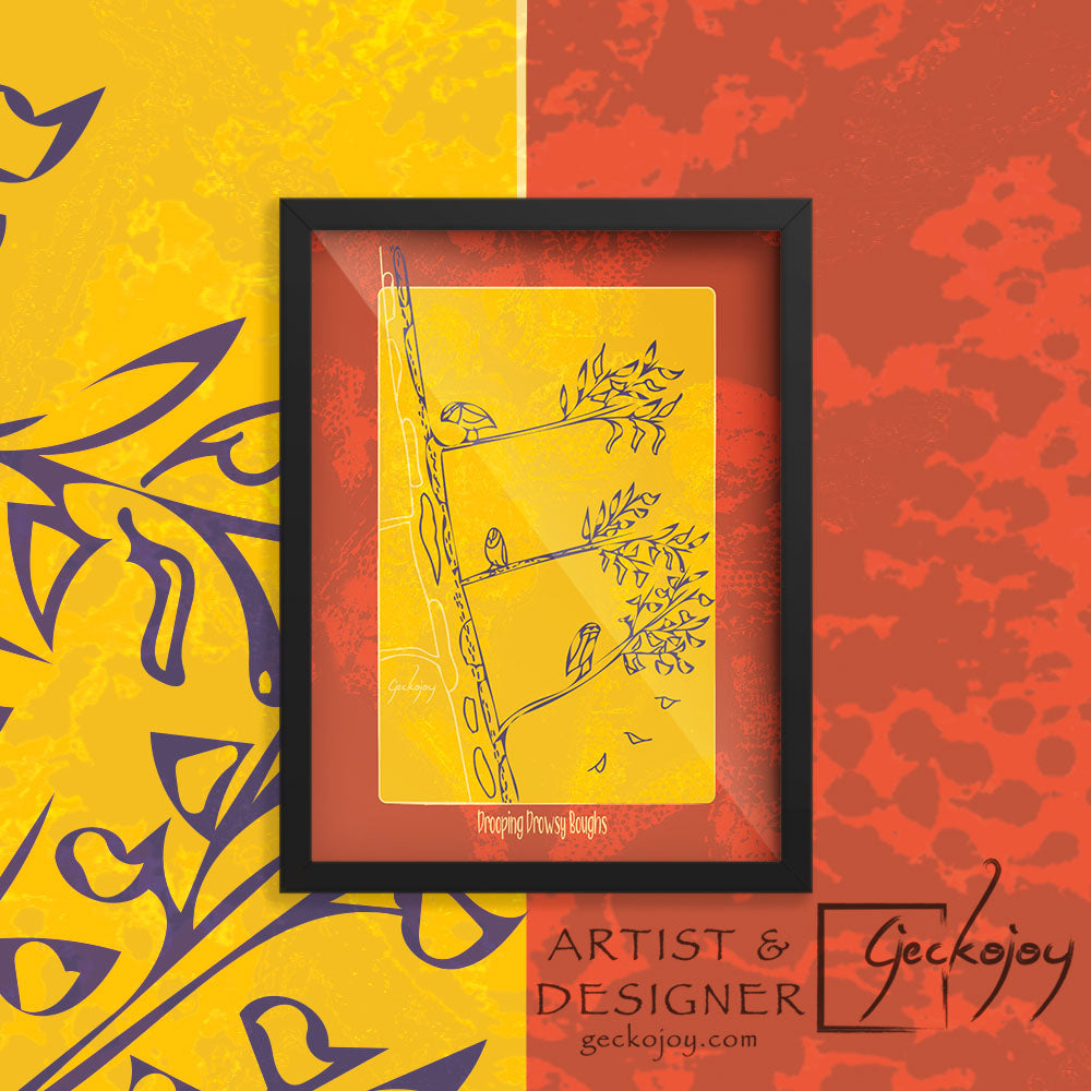 Drooping Drowsy Boughs Detail