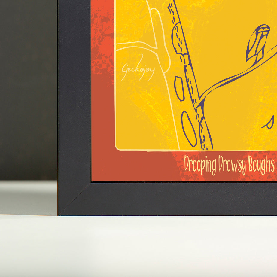 Drooping Drowsy Boughs Frame