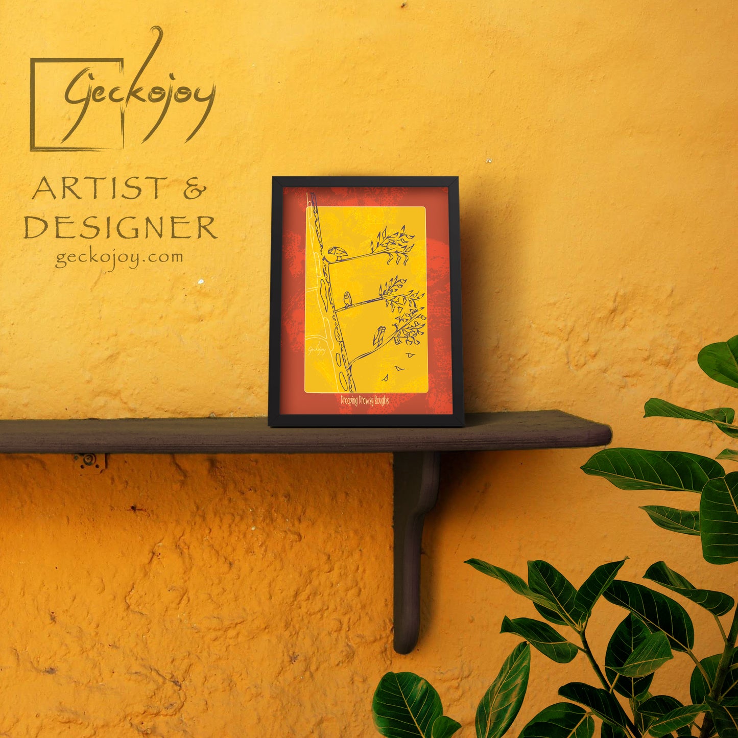 Drooping Drowsy Boughs Shelf