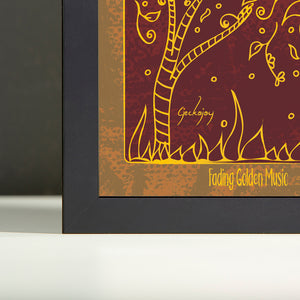 Fading Golden Music Frame