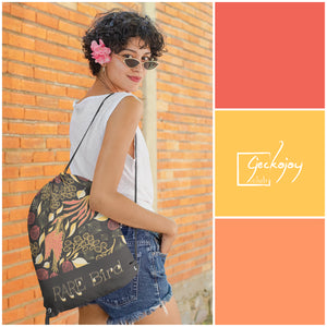 Rare Bird Drawstring Gym Bag-Geckojoy