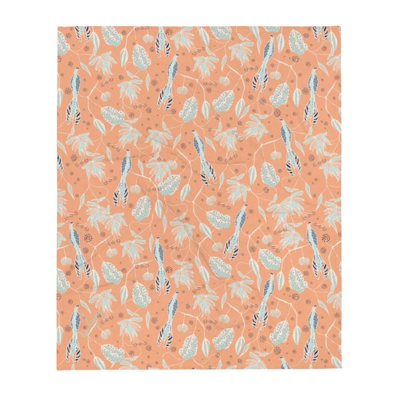 Coastal Courtyard Throw Blanket-Geckojoy