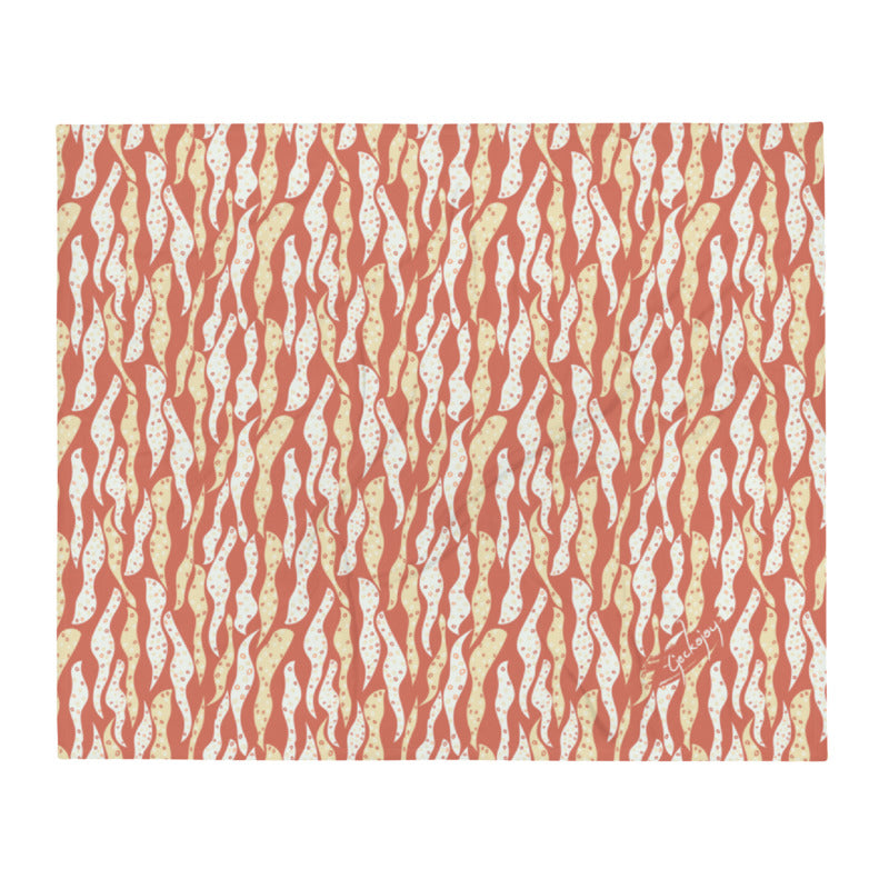 Silted Stilt Roots Dark Throw Blanket-Geckojoy