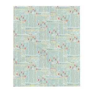 Diving For Pearls Throw Blanket-Geckojoy