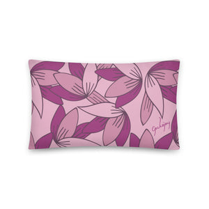 Pink Lotus Indoor Pillow-Geckojoy