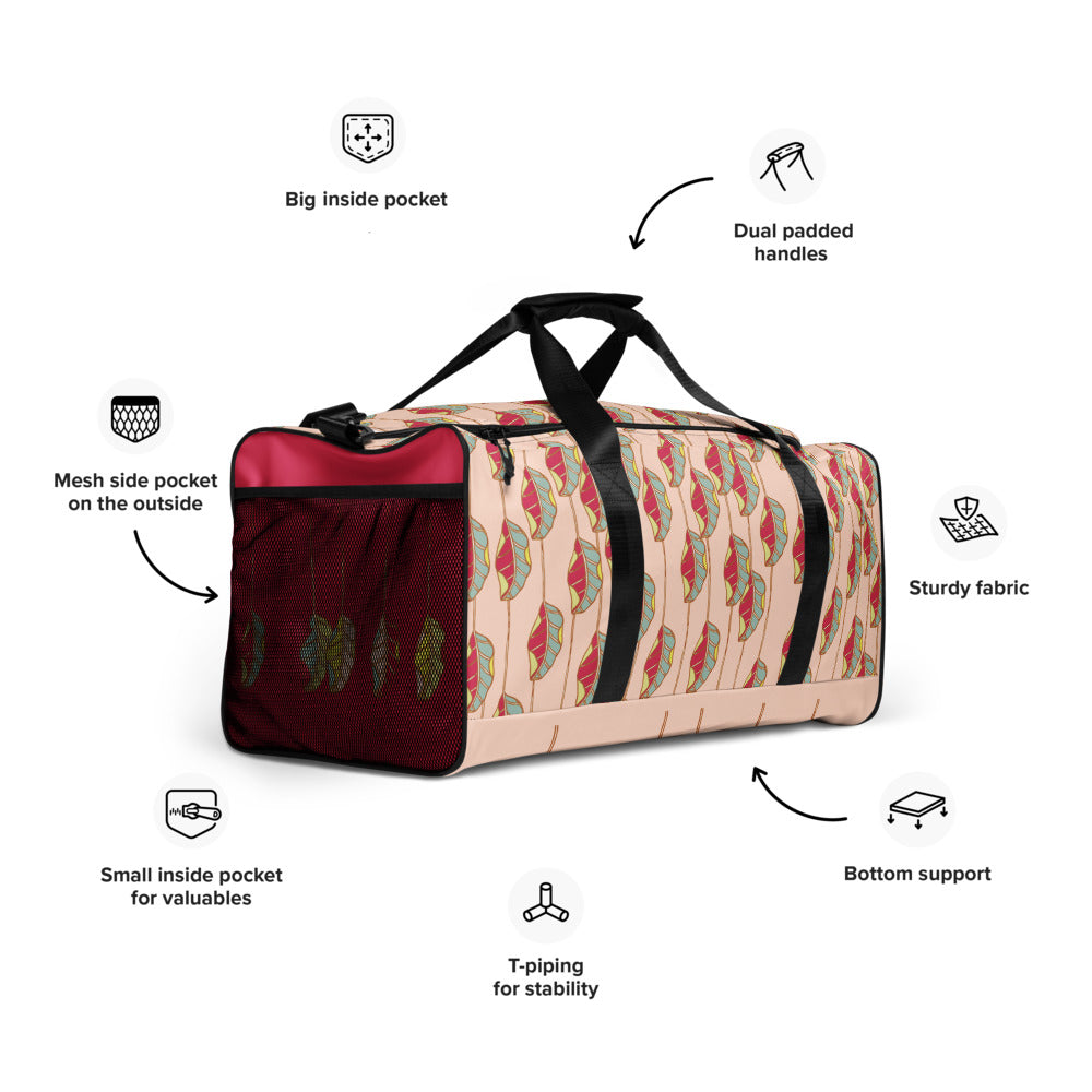 Leaf Line Duffle Bag-Geckojoy