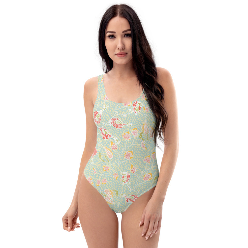 Paddling in Dappled Pools Swimsuit-Geckojoy