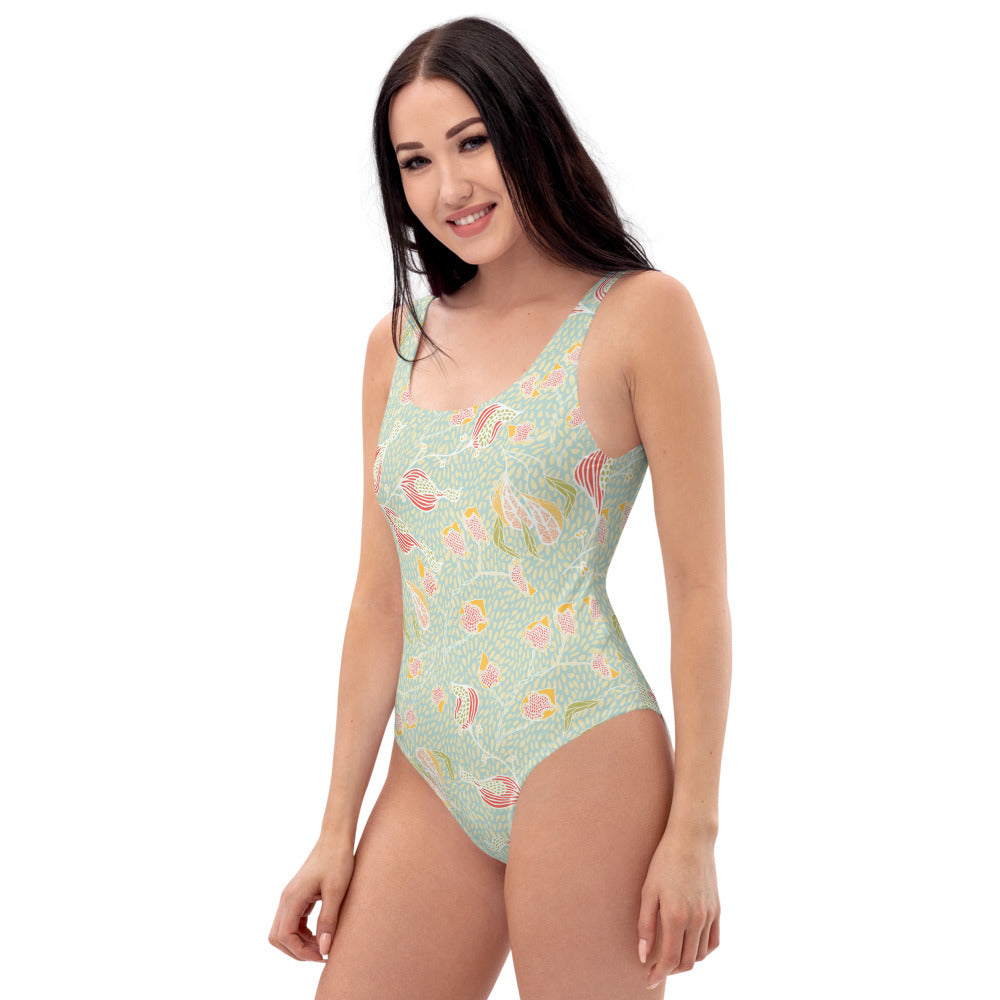 Paddling in Dappled Pools Swimsuit-Geckojoy