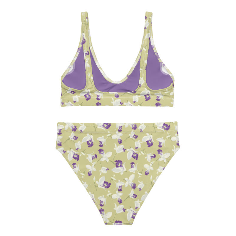 Wild Orchids Recycled High-waisted Bikini