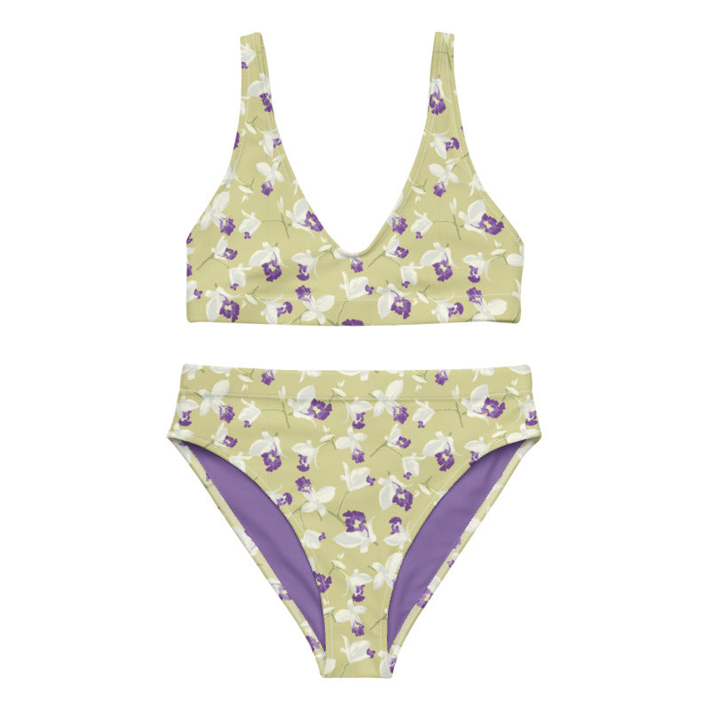 Wild Orchids Recycled High-waisted Bikini