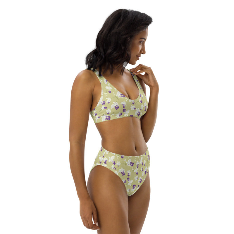 Wild Orchids Recycled High-waisted Bikini
