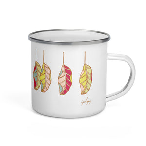 Leaf Me To My Tea Enamel Mug-Geckojoy