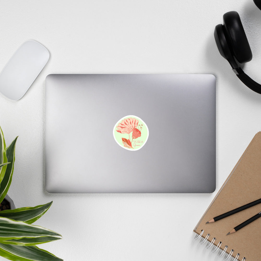 Wild and Green Bubble-free stickers-Geckojoy