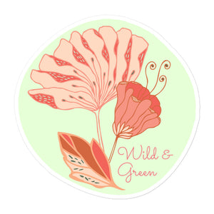 Wild and Green Bubble-free stickers-Geckojoy