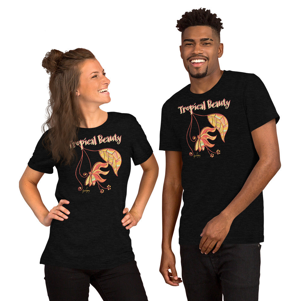 Tropical Beauty Unisex Dark Tees-Geckojoy