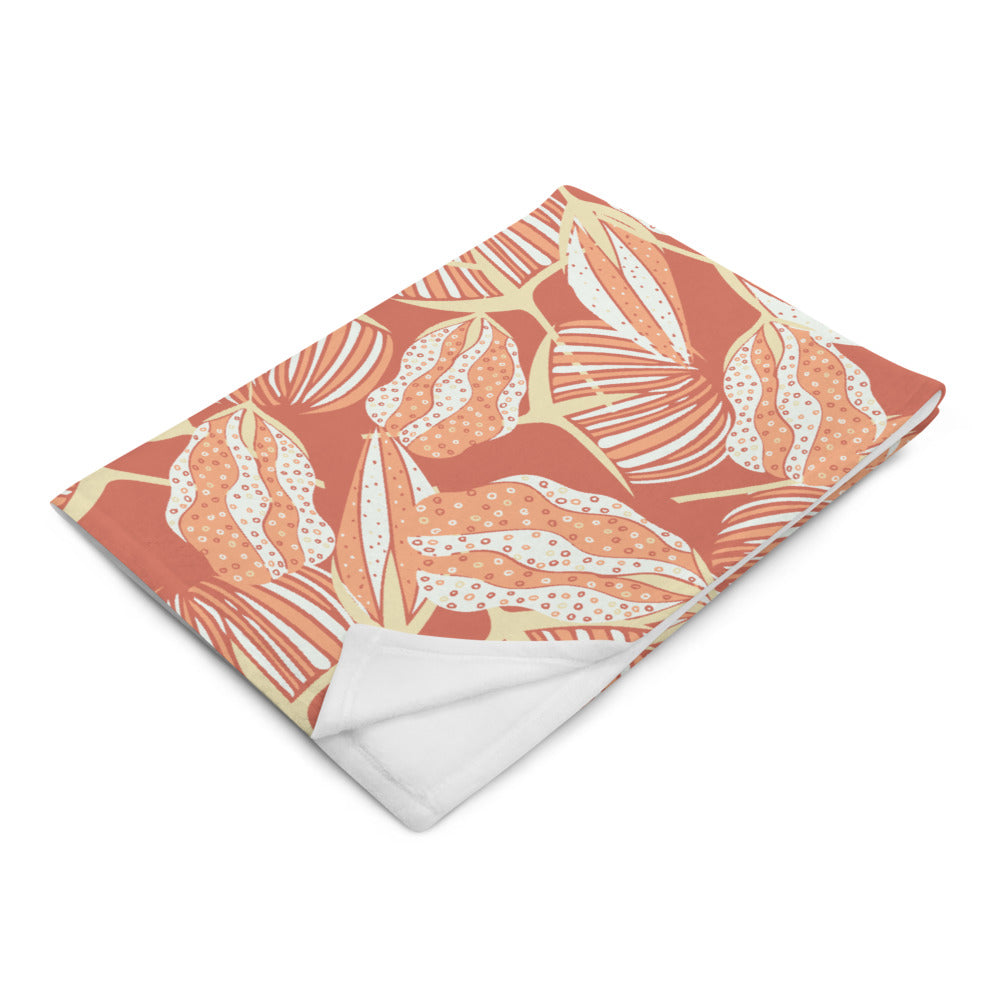 Estuary Seed Pods Throw Blanket-Geckojoy