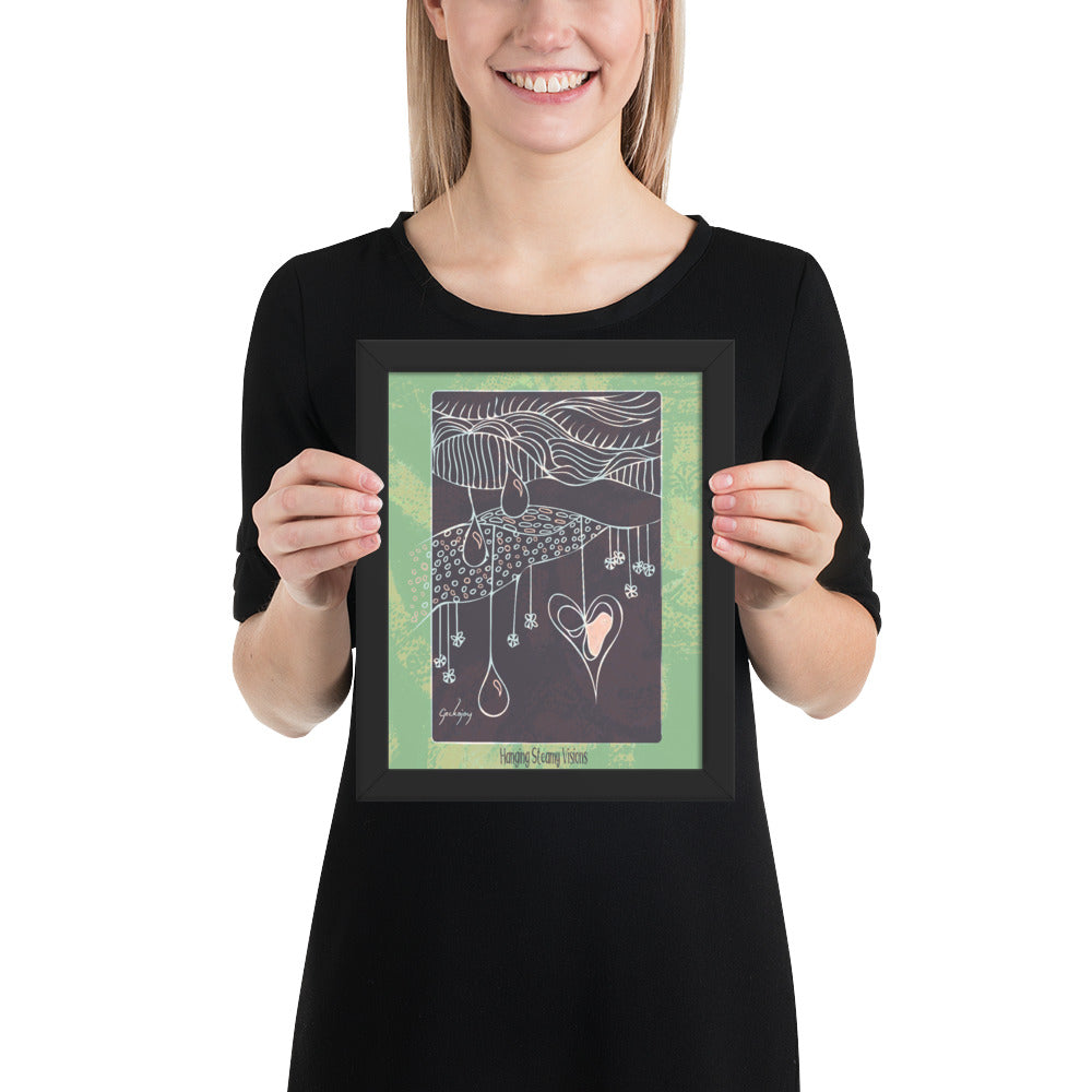 Hanging Steamy Visions Framed Print-Geckojoy