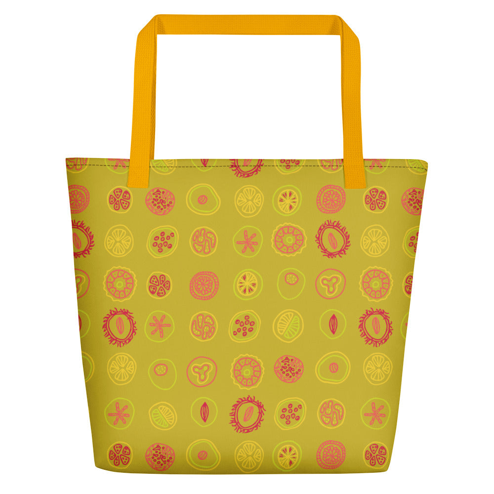 Fruit Drops Beach Bag-Geckojoy