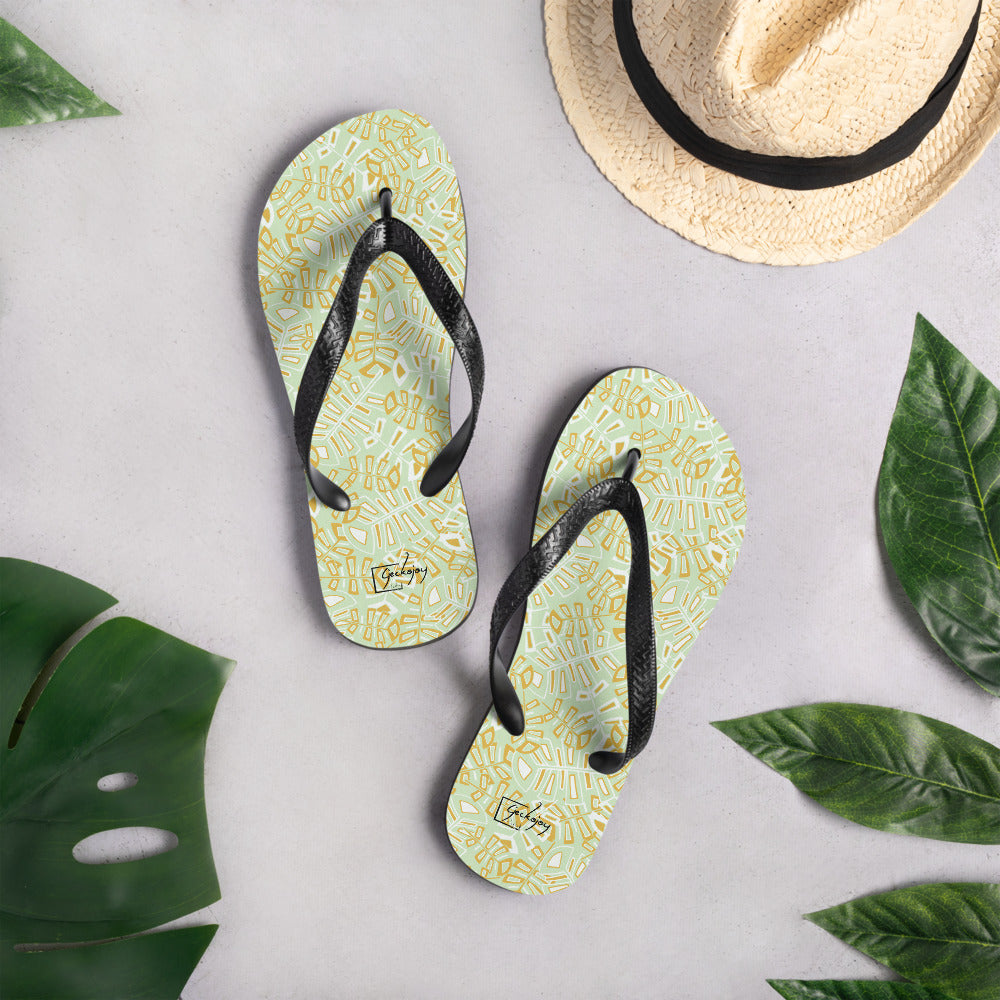 Floating Palms Flip-Flops-Geckojoy