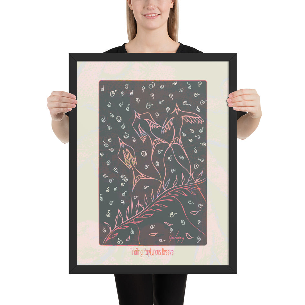 Trailing Rapturous Breeze Framed Print-Geckojoy
