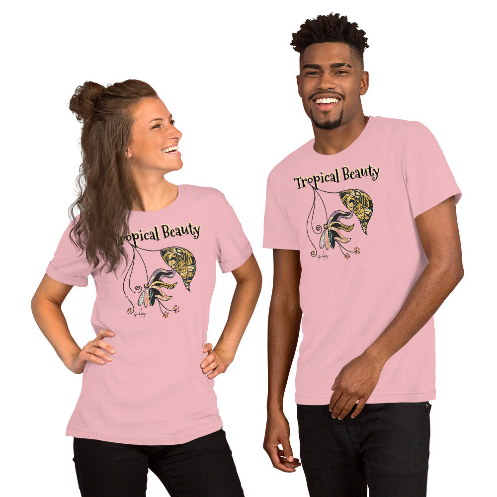 Tropical Beauty Unisex Light Tees-Geckojoy