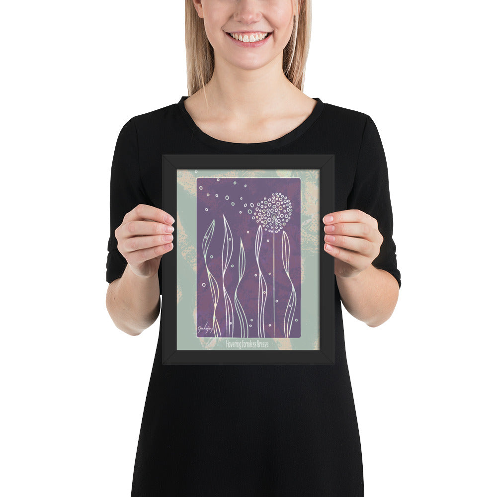 Hovering Formless Breeze Framed Print-Geckojoy