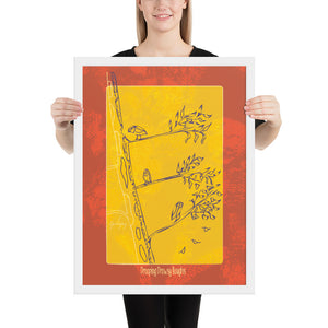 Drooping Drowsy Boughs Framed Print-Geckojoy