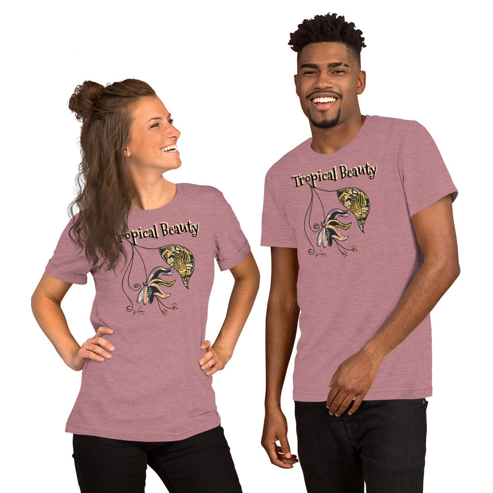 Tropical Beauty Unisex Light Tees-Geckojoy