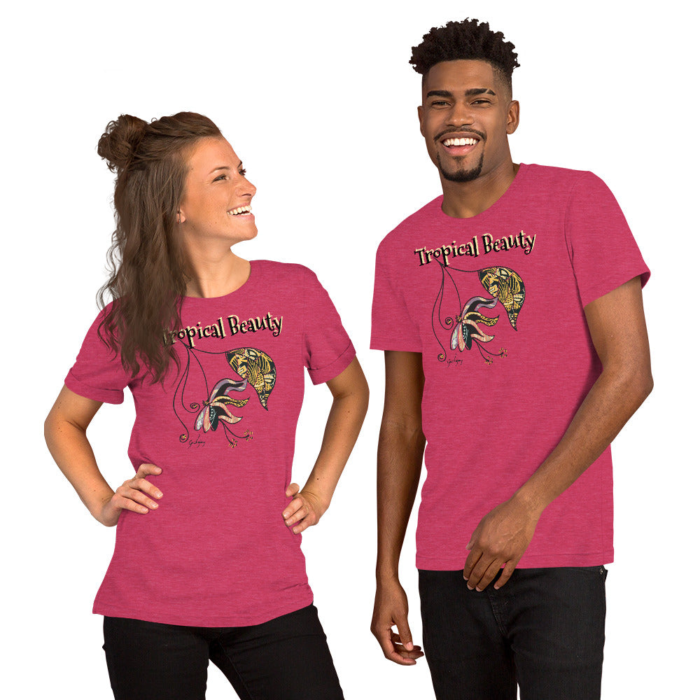 Tropical Beauty Unisex Light Tees-Geckojoy