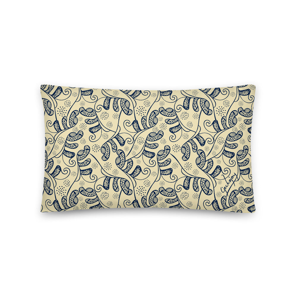 Sketches in the Sand Indoor Pillow-Geckojoy