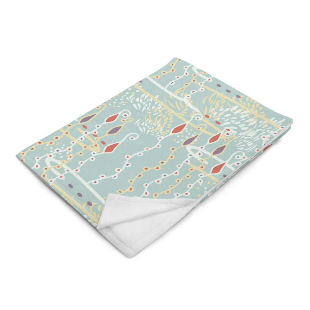 Diving For Pearls Throw Blanket-Geckojoy