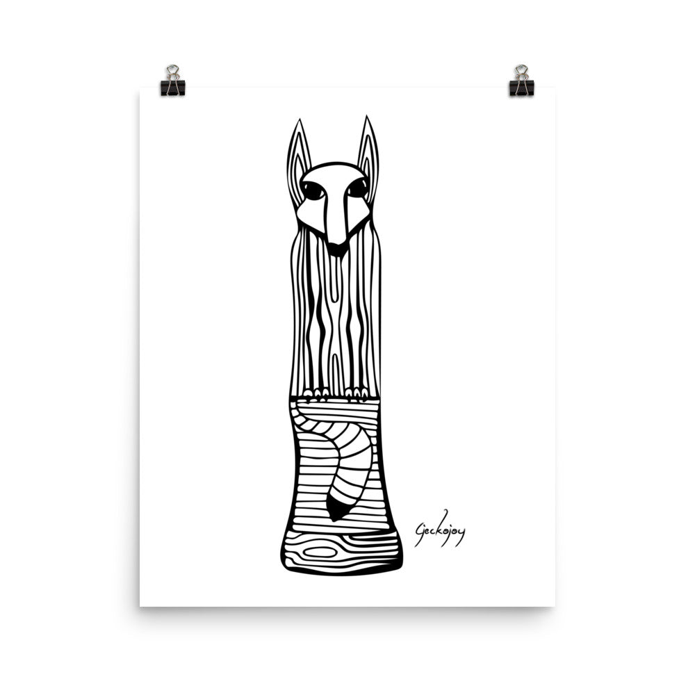 Fox Totem Print-Geckojoy