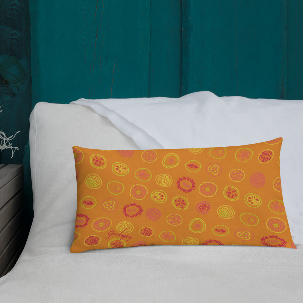 Fruit Drops Rectangle Outdoor Pillow-Geckojoy