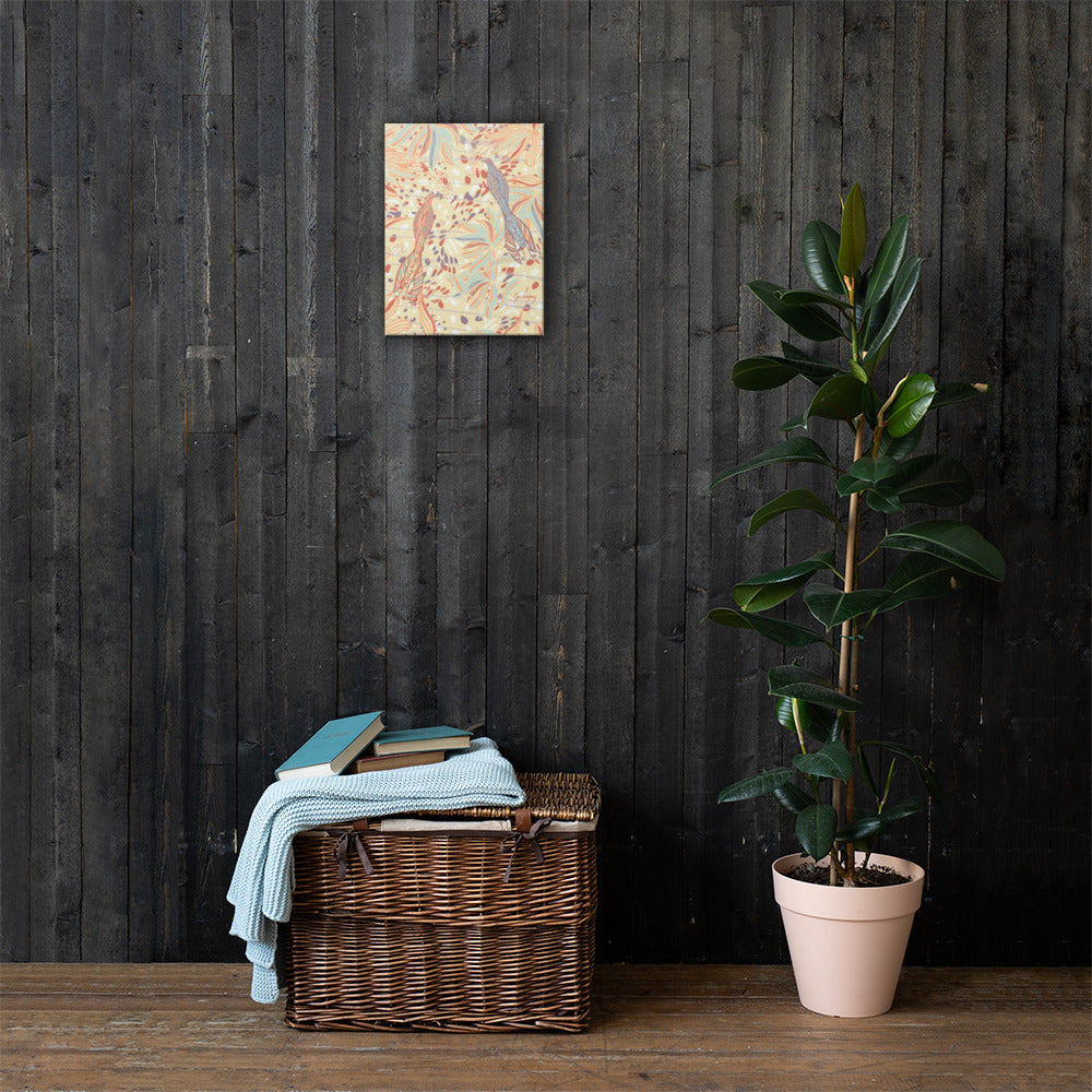 Coastal Courtyard Canvas Print-Geckojoy