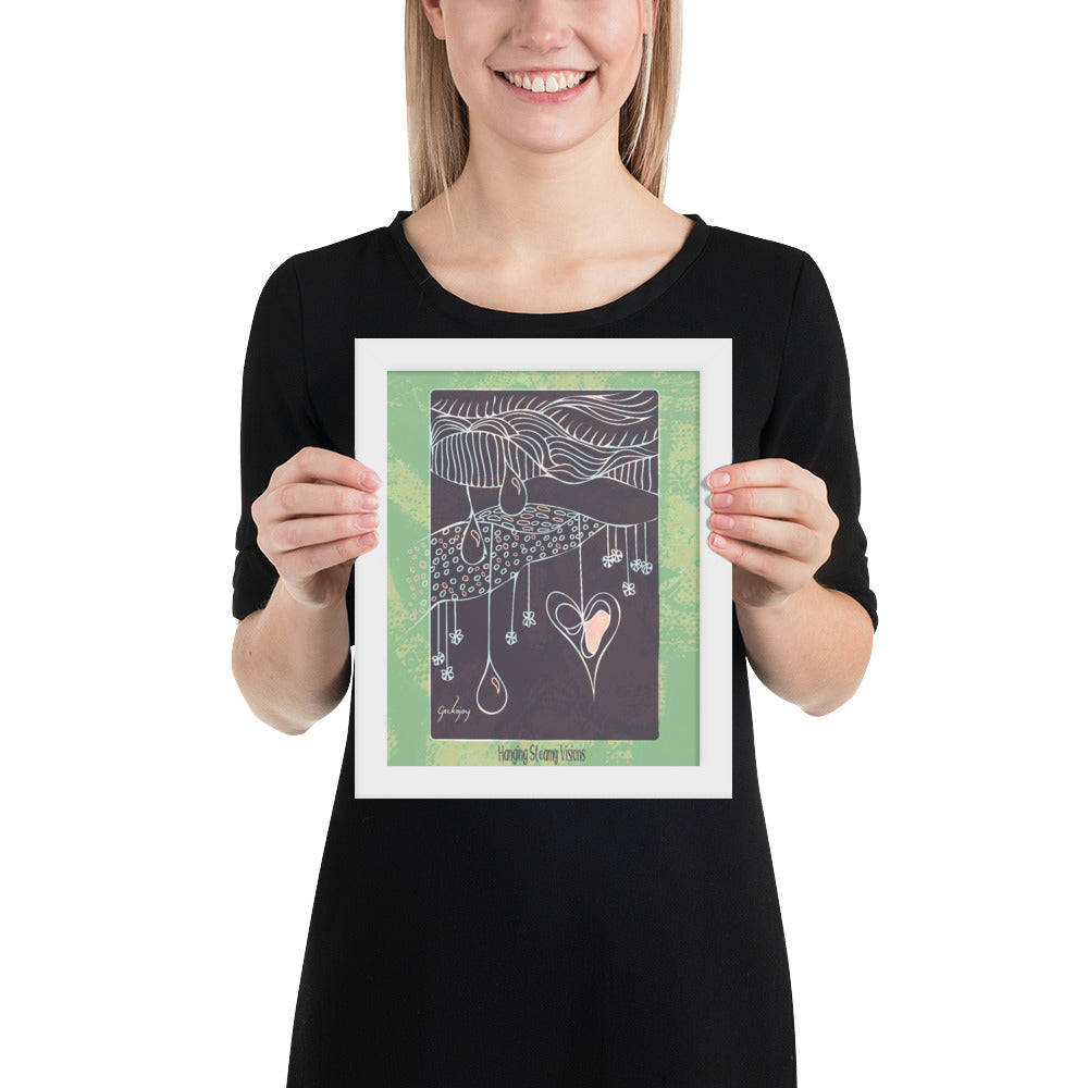 Hanging Steamy Visions Framed Print-Geckojoy