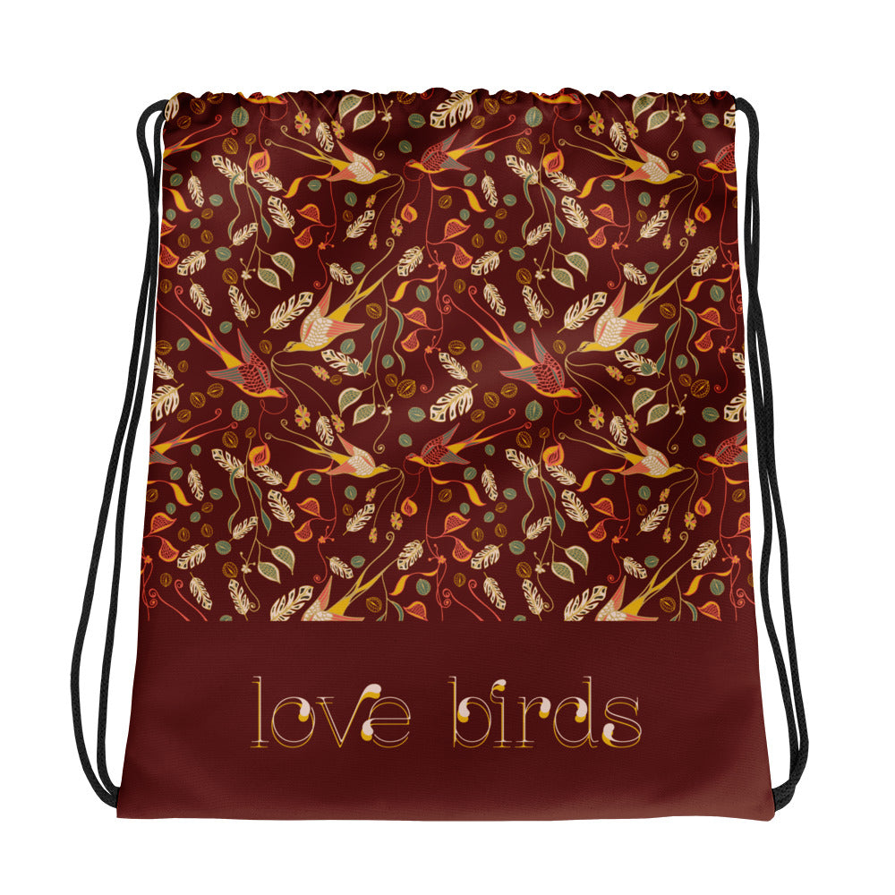 Love Birds Drawstring Bag-Geckojoy
