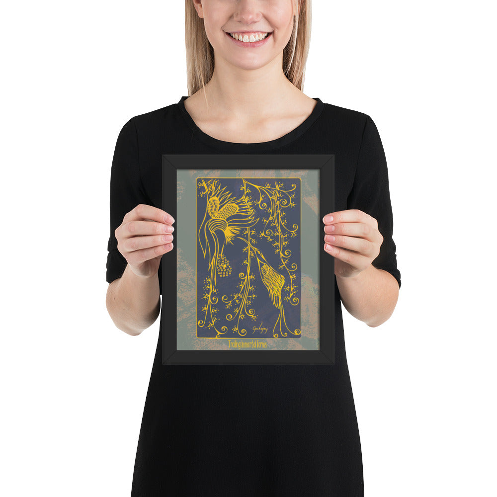 Trailing Immortal Forms Framed Print-Geckojoy