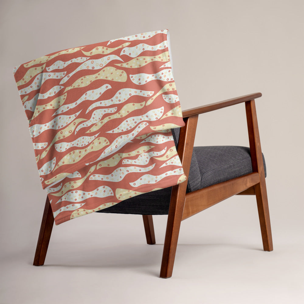 Silted Stilt Roots Dark Throw Blanket-Geckojoy