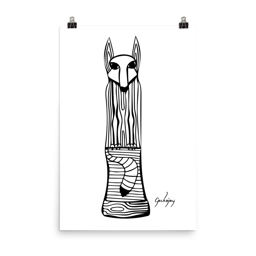 Fox Totem Print-Geckojoy