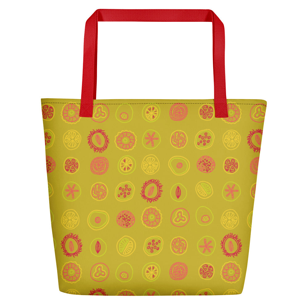 Fruit Drops Beach Bag-Geckojoy