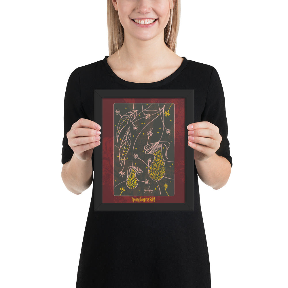 Ripening Gorgeous Spirit Framed Print-Geckojoy