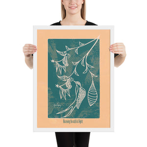 Blooming Beautiful Flight Framed Print-Geckojoy