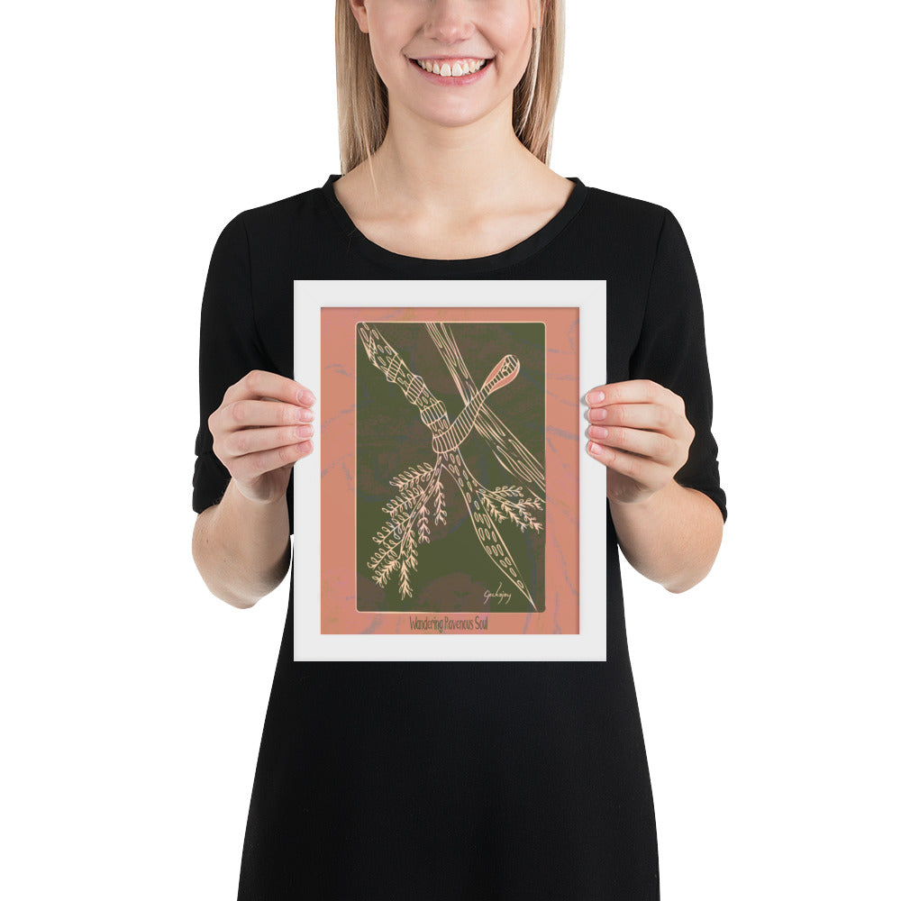 Wandering Ravenous Soul Framed Print-Geckojoy